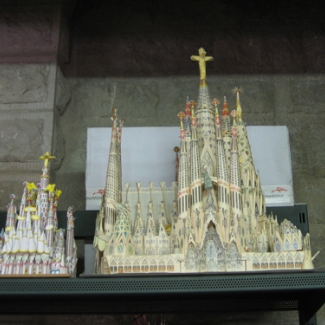 ガウディの生前に作られたサグラダ・ファミリア聖堂の模型